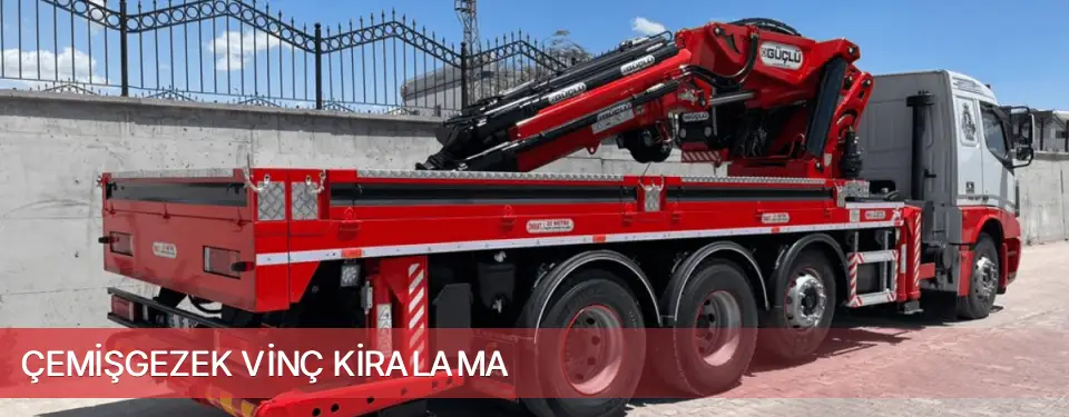 Çemişgezek İlçemi Vinç Kiralama